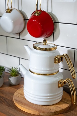 Miss Betty Linea Emaye Çaydanlık