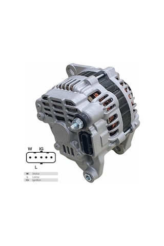 24v Alternatör Dinamo Mıtsubıshı Tipi 130 A 5 Fiş Soketli W-l-ıg . . Ford Cargo
