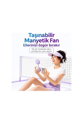 Ezere Flexcool Magsafe Manyetik Telefon Fanı Taşınabilir Mini Vantilatör