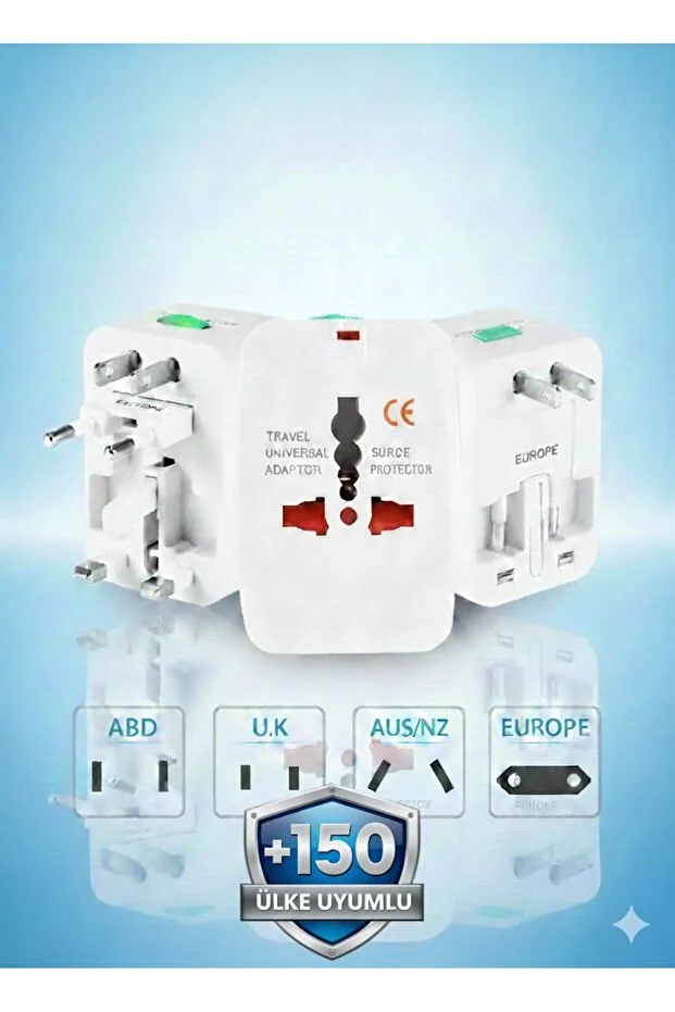 Seyahat Adaptörü Cep Telefonu Tablet Laptop Çevirici Priz Amerikan Ingiliz Fiş Dönüştürücü Üniversal Priz Dönüştürücü