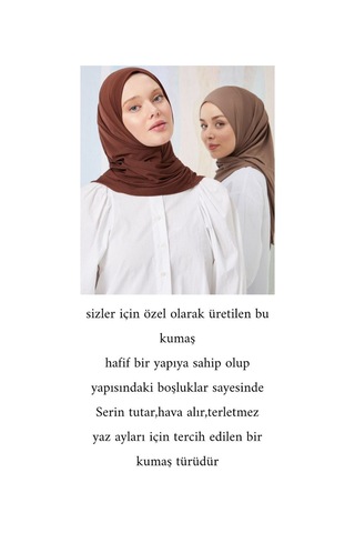 Melodi Scarf Kadın Tesettür Pratik Hijab Şal Siyah Siyah