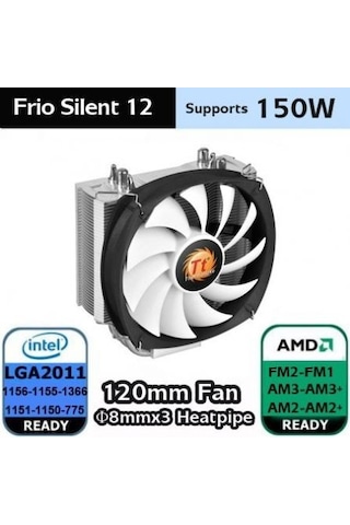 THERMALTAKE Frio Silent CL-P001-AL12BL-B, Intel/AMD Uyumlu İşlemc