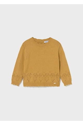 Mayoral Sarı Kız Bebek Ajurlu Kazak 2353 Sarı