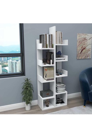 Reyo Home Enda Pamfilya 10 Bölmeli/raflı Kitaplık Beyaz