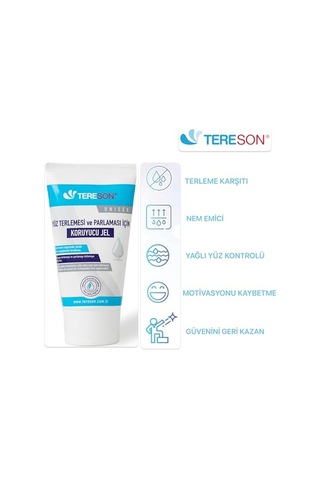 Yüz Terlemesi Ve Parlaması İçin Koruyucu Jel, 50ml