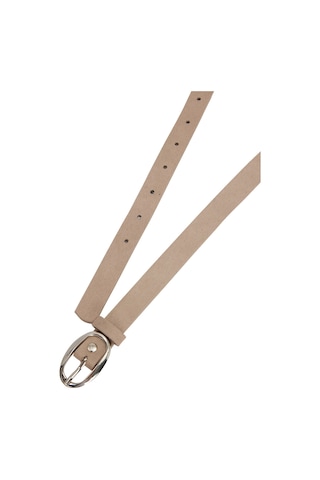 Tudors Kadın Oval Gümüş Tokalı 110 Cm Standart Bej Kadın Kemer-51474