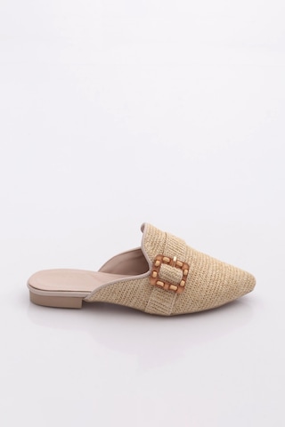 Dgn Pm386-k4311 Kadin Terlik Bej Keten