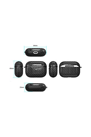 Apple AirPods Uyumlu Pro Kılıf Zore Airbag 05 Silikon Kırmızı