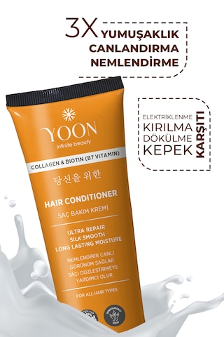 Yoon 3'lü Besleyici Ve Onarıcı Şampuan, Saç Kremi, Saç Serum Seti