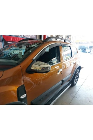 Dacia Duster Uyumlu 2018-2024 Krom Ayna Kapağı 2 Parça Paslanmaz Çelik
