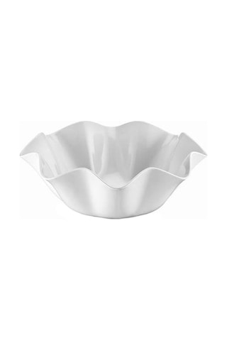 Külsan Gastrobutik Dalgalı Kase Beyaz