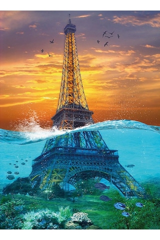 Nova 1000 Parça Sürreal Eyfel Kulesi Puzzle