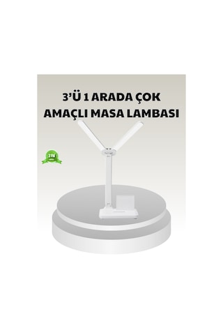 Led Işıklı Masa Lambası - Göz Yormayan, Kısılabilir Ve Esnek Başlıklı Çok Renkli