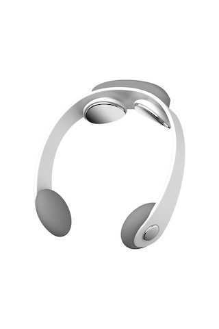 Butu Servikal Omurga Masajı Tens Mikro Akım Darbeli Askılı Boyun Masaj Cihazı Beyaz