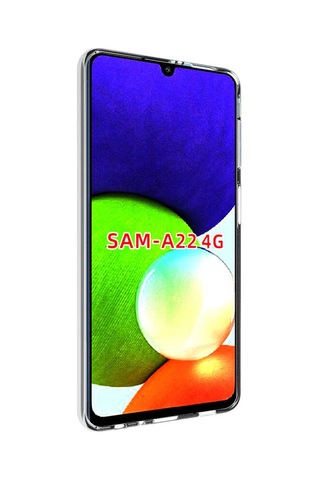 Zore Galaxy Uyumlu A22 4g Kılıf Msra Süper Silikon Kapak - Renksiz Renksiz
