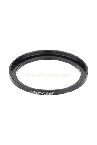 49Mm-58Mm Dönüştürücü Step Up Halka Adaptör 49-58Mm