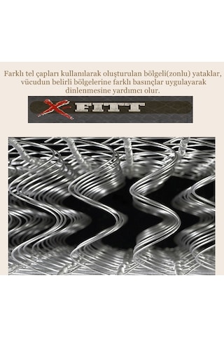 Uzunbebe 90X190 Heyner X-Fitt Ortopedik Yaylı Yatak | Yaylı Yatak 90X190