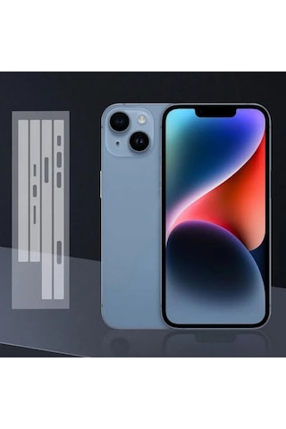 Ally iPhone Uyumlu 15 Plus Hidrojel Hayalet Yan Alt Üst Kaplama Koruyucu Film- 5775
