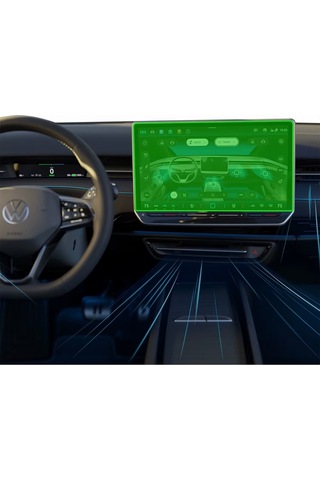 Vw İd4 Multimedya Ekran Koruyucu- Kırılmaz Şeffaf Nano Teknoloji