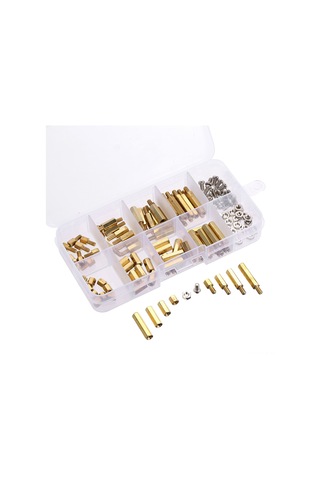 120 Adet M3 Pcb Altıgen Erkek Dişi Dişli Pirinç Ayaklar Uzun Vida Cıvata Anakart Ayak Dişli Vida Somun Karışım Seti