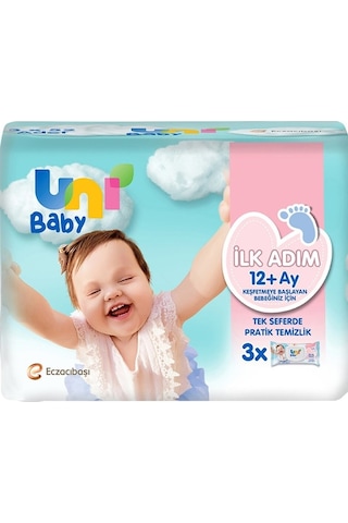Uni Baby Islak Havlu Mendil İlk Adım 52 Yaprak 24 Lü Set 8pk 3 24'lü Set