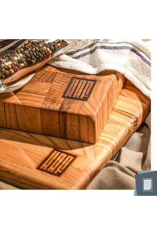 KAF Ahşap Lüks Kesme Tahtası Orta  Boy