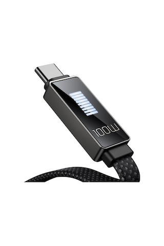 Mcdodo CA-4470 100 W 1.2 M Hızlı Şarj Data Aktarım Kablosu Siyah