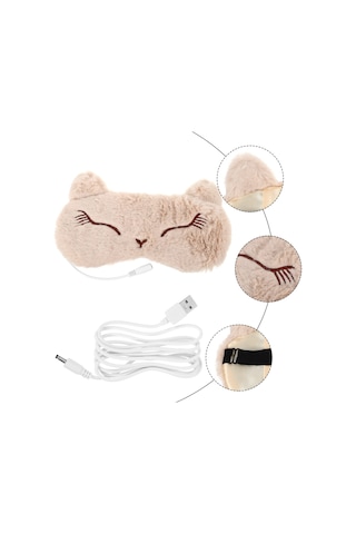 Lichen 1 Set Isıtma Maskesi Sıcaklık Kontrolü Göz Bandı Göz Gri