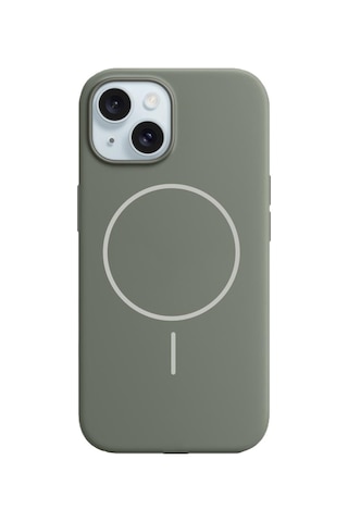 Bikapak Magsense Apple Uyumlu iPhone 15 Titanyum Gri Kapak Titanyum