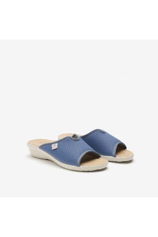 6015 Light Blue Azzurro Terlik Kadın T4 429 Fe Fly Flot Cloth Slipper Fresh Classıc Mavi