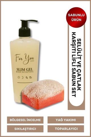 Slim Jel Inceltici - Sıkılaştırıcı - Çatlak Karşıtı Ve Selülit Kremi & Kabak Lifli Sabun