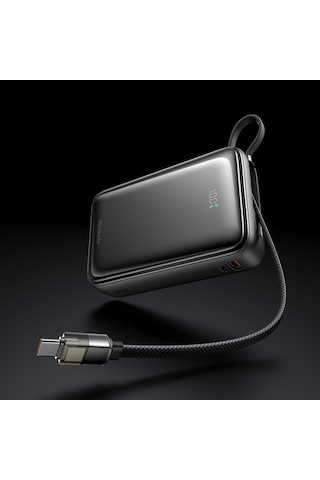 Mcdodo Mc-6370 20000mah 65w Dahili Kablolu Powerbank Siyah