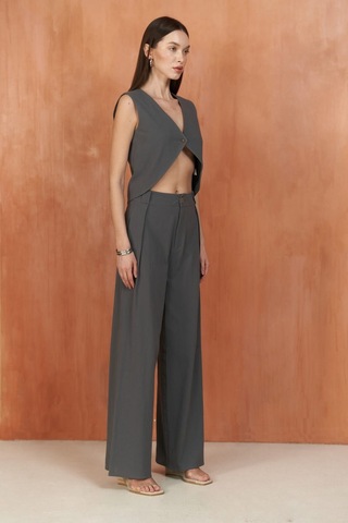 Mai Collection Mai Studios Co. Montana Antrasit Yelek Pantolon Takım Antrasit