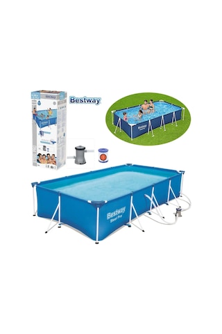Bestway 56424 Steel Pro Prefabrik Havuz 400x211x81cm 220v Temizleme Filtreli