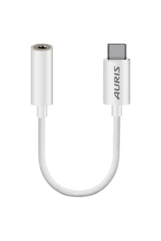 Auris Type-c To 3.5mm Audio Aux Jack Çevirici Adaptör Beyaz