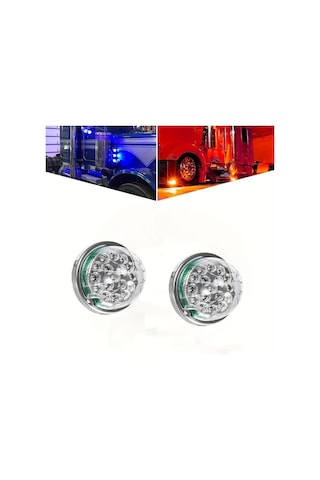 Fochsia 2 Adet U4lınc 17 Led Karpuz Lamba Çift Renk Mor Kırmızı Kamyon Alt Işık Freıghtlıner Kenworth Peterbilt