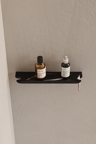 Zift Unique Paslanmaz Çelik Banyo Rafı - Yapışkanlı Duş Askısı Şampuan Rafı Mat Siyah Askılık Diğer