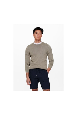 Only & Sons Onsgarson 12 Wash Crew Knıt Noos Erkek Gri Kazak - 22006806