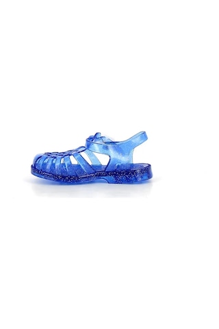 Meduse Sun Cobalt Paillete - Lacivert Simli Çocuk Sandalet