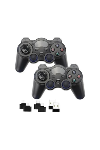 Lobo 2.4g Wireless 2 Adet Gamepad Kablosuz Oyun Kolu Pc Ps3 Kol Tv Box Android Tv Telefon/tablet 2x Lobo 2.4g Wireless 2 Adet Gamepad Kablosuz Oyun Kolu Pc Ps3 Kol Tv Box Android Tv Telefon/tablet 2x