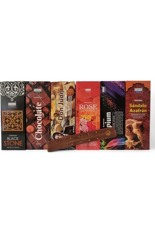 Black Stone, Chocolate, Don Juan, Rose, Optium, Sandalo Hediyeli 6x20 Tütsü