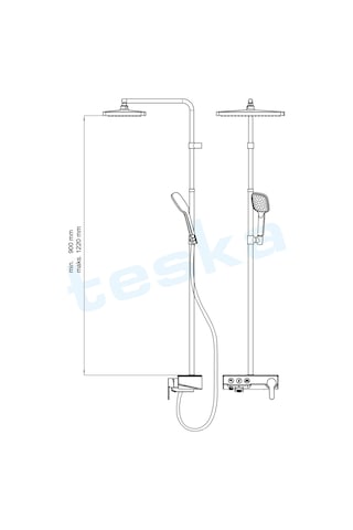 Niagara Beyaz Camlı Üç Yönlü Duş Kolonu Ng3501C Diğer