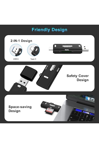 Micro Sd Kart Okuyucu Type C Usb 3.0 Çevirici Otg 5 Gbps Hafıza Kartı Okuyucu Adaptör Micro Sd Card Reader Rktsd Sku: Smg8690010085955
