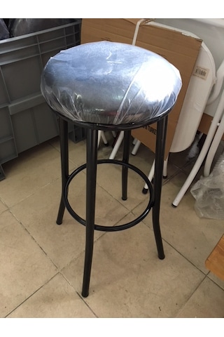 Bar Taburesi 65 Cm Metal Bar Tabure Siyah Çok Renkli