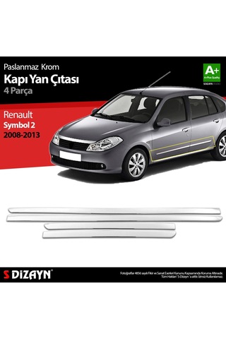 Renault Symbol 2 Krom Kapı Yan Çıtası 2008-2013