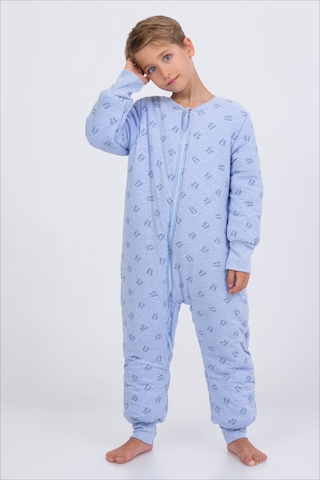 Erkek Çocuk Kalın Elyaf Dolgulu Premium Kalite 2.5 Tog Desenli Uyku Tulumu-mavi-siyah Mavi - Siyah