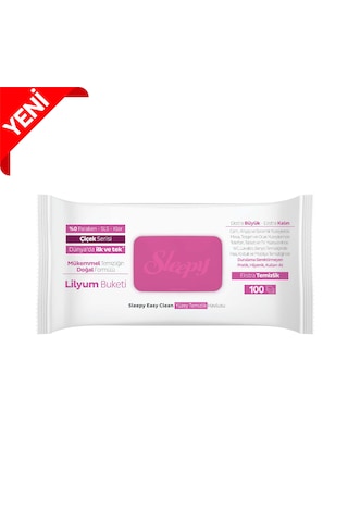 Sleepy Easy Clean Lilyum Buketi Yüzey Temizlik Havlusu&Mendili 100 Yaprak