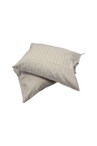 Clasy Ranforce 2 Adet Melkor Yastık Kılıfı Nakışlı Renk Kahverengi Kahverengi