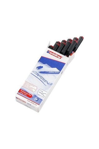 Edding 143b Asetat Kalemi 10'lu Paket Kırmızı