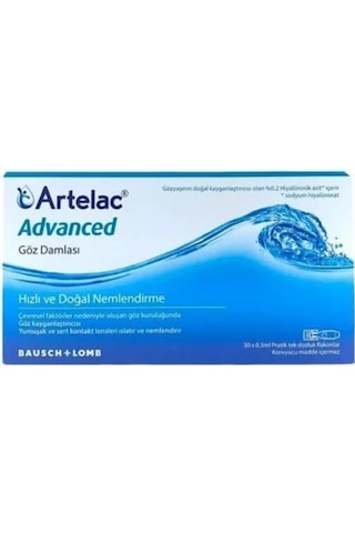 Bausch&Lomb Artelac Advanced Göz Damlası 0.5 ML x 30 Adet
